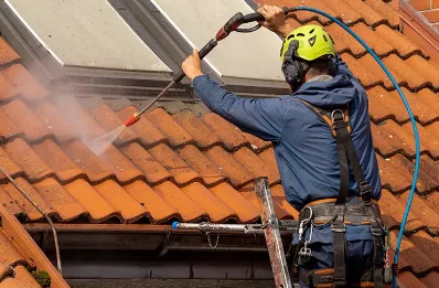 Démoussage et hydrofuge de toiture à Lizos